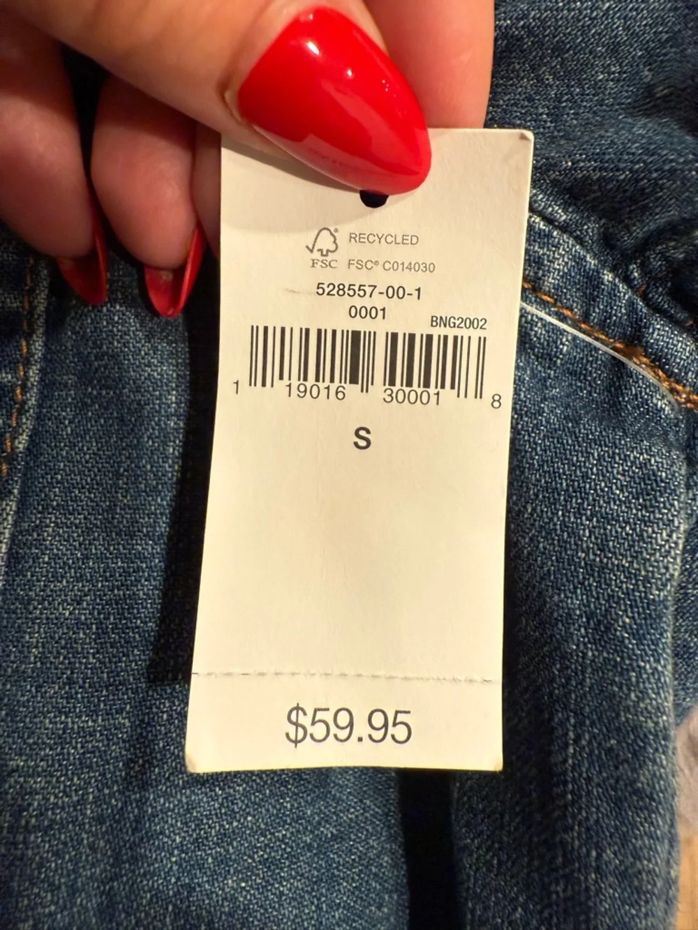 Women’s GAP Denim Button-Up Dress in Medium Blue - Picture 11 of 13